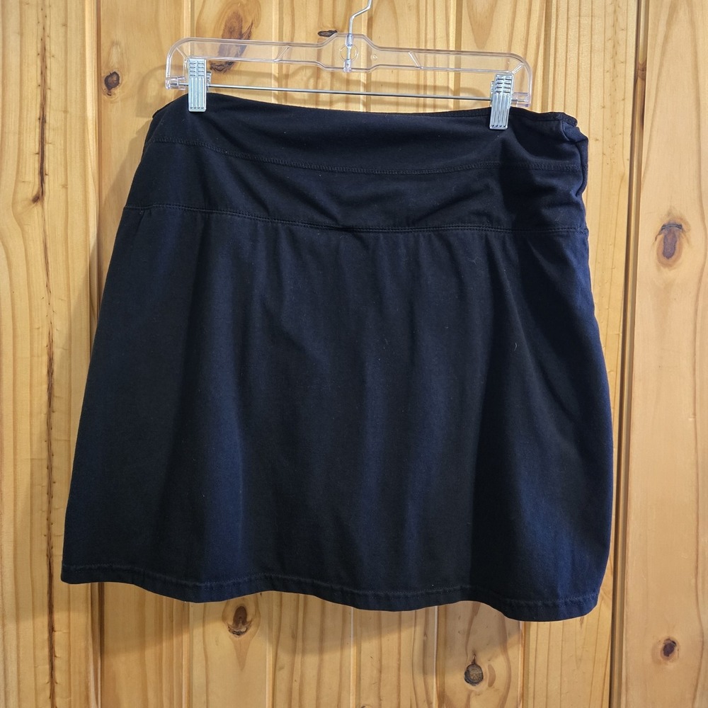 Slender Shapes Womens Skort Size XL BLACK Pull On Active Wear Golf‎ Tennis